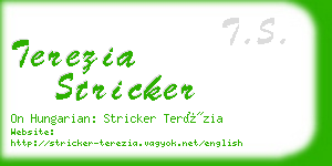 terezia stricker business card